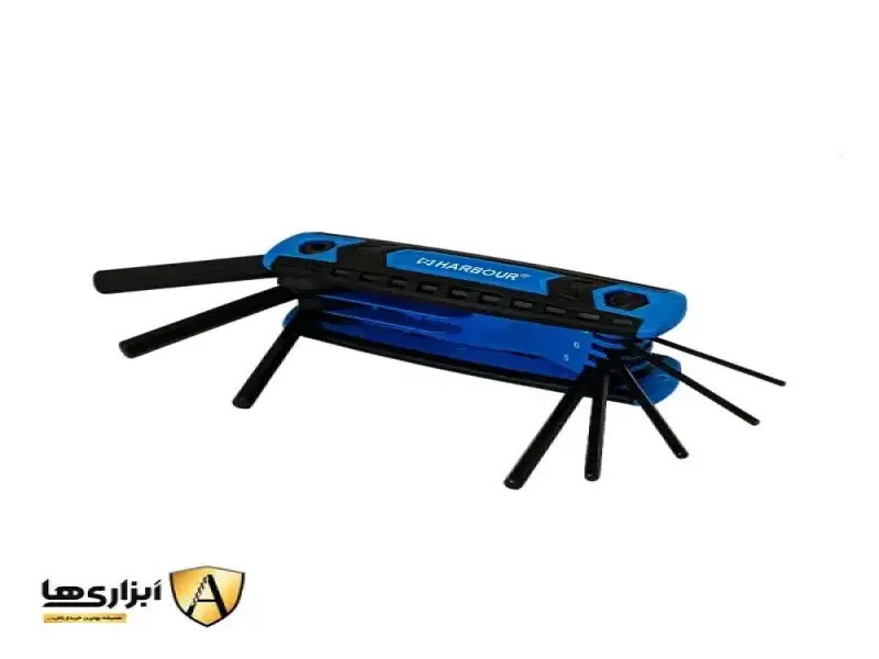 آلن چاقویی شش گوش 8 عددی هاربر مدل H8M | روکش ضد لغزش و طراحی ارگونومیک1