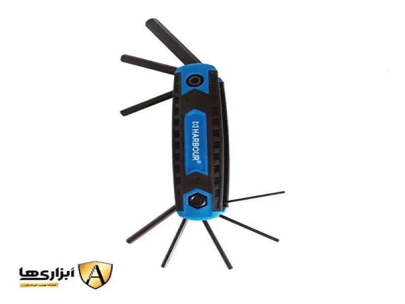 آلن چاقویی شش گوش 8 عددی هاربر مدل H8M | روکش ضد لغزش و طراحی ارگونومیک0