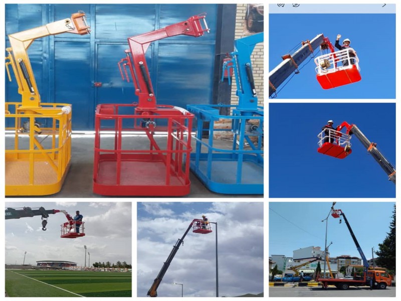 سبد بالابر ساده ،گردان و فایبر گلاس مخصوص جرثقیل0