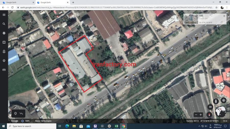 آگهی مزایده فروش کارخانه در ساری2