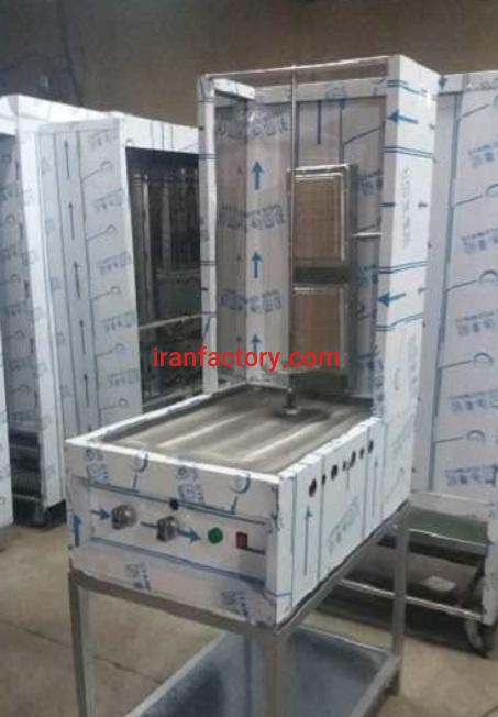 تولید دستگاه پخت دونر کباب رومیزی تک سیخ شرکت استیل پخت در تهران0