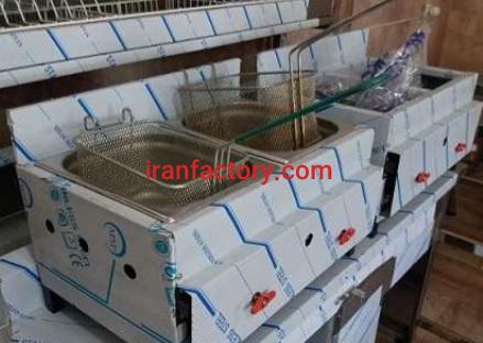 تولید دستگاه سرخ کن دو لگن صنعتی رومیزی شرکت استیل پخت در تهران0