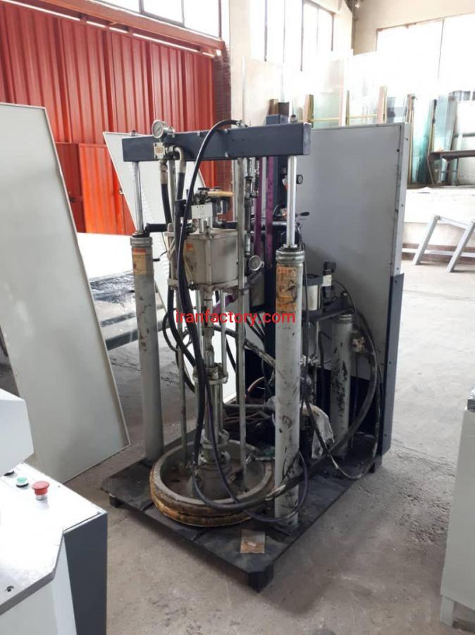 دستگاه تزریق چسب هات ملت برای شیشه دوجداره0