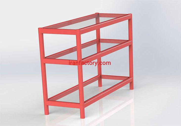 فروش ویترین فروشگاهی 3 طبقه  گروه صنعتی دی0