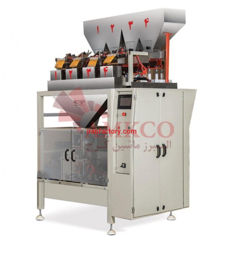 تولید دستگاه بسته بندی چهار توزین پنوماتیک شرکت البرز ماشین کرج در کرج0