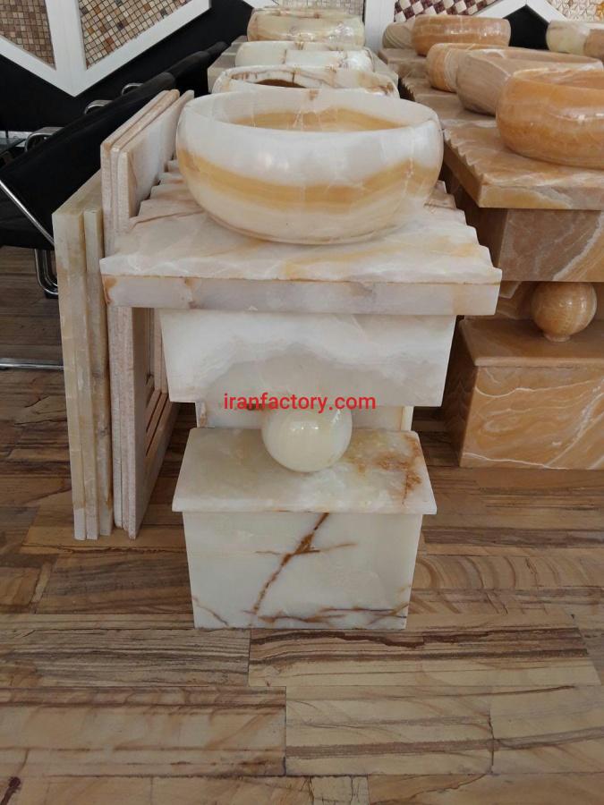روشوئی گوی مرمر آنتیک سنگ خشتی0