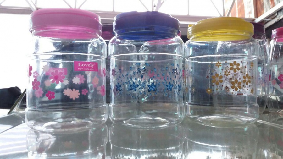 فروش بطری پت و جار گلدار و ساده0