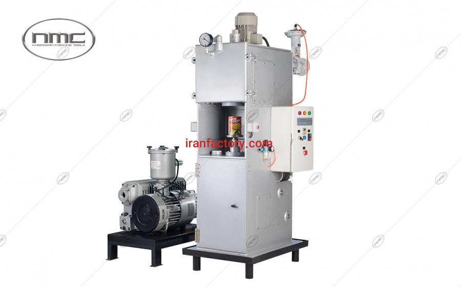 دستگاه دربند قوطی نیمه اتومات تحت خلا مدل KPT1H8022