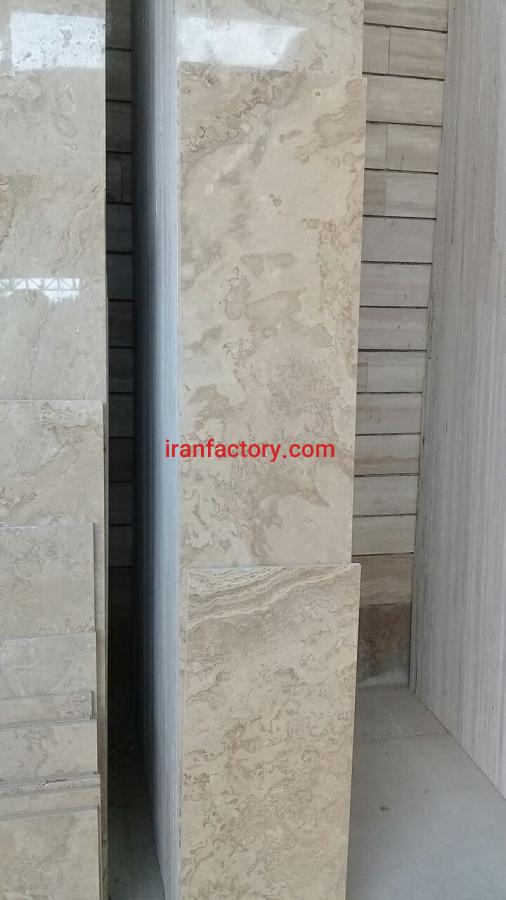 فروش تراورتن بی موج هاله داربمانی عسلی یزد شاهد0