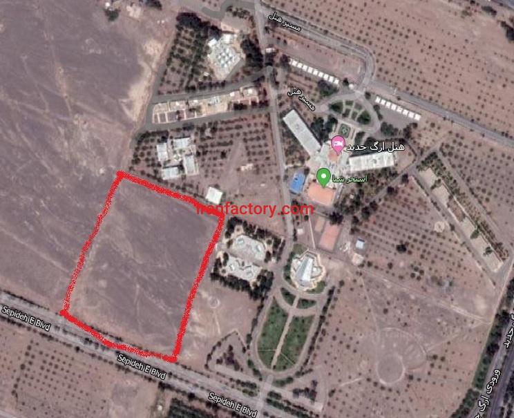 فروش زمین تجاری در ارگ جدید بم مخصوص سرمایه گذاری0