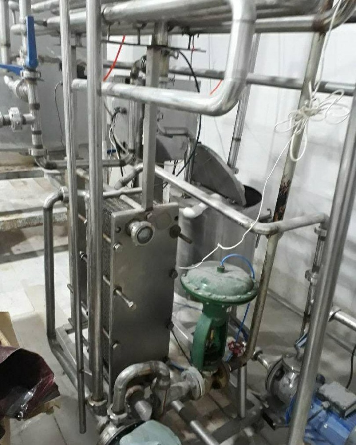 فروش دستگاه پاستوریزاتور پلیتی کارکرده0