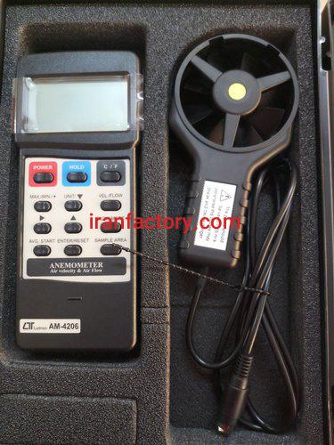 فروش سرعت سنج باد ترمومتر فلومتر لوترون AM4206 در تهران1