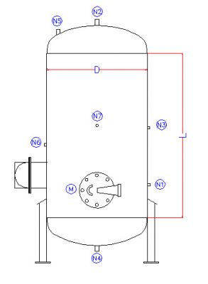 فروش مخزن آبگرم کویل دار- عمودی (Vertical Tank Heater)1