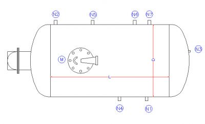 فروش مخزن آبگرم کویل دار- افقی (Horizontal Tank Heater)1