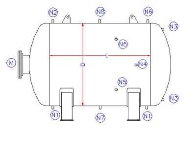فروش مخزن انبساط بسته افقی (Closed Horizontal Expansion Tank)1