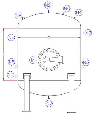 فروش مخزن انبساط بسته عمودی (Closed Vertical Expansion Tank)1