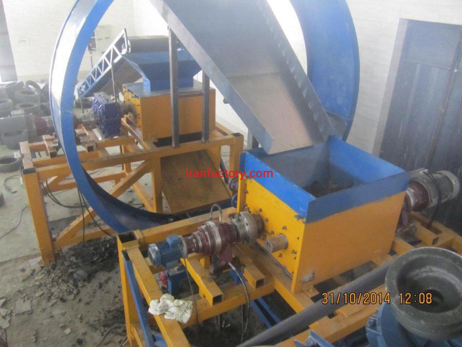 خط تولید کامل بازیافت لاستیک0