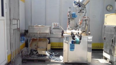 فروش خط شربت دارویی -فروش خط کامل پر کن مایع جات دو نازله7