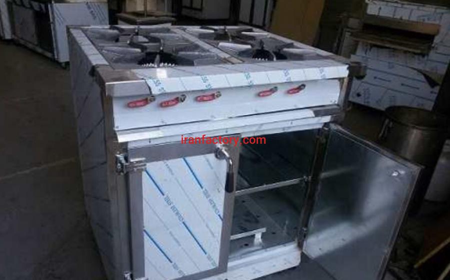تولید اجاق چهارشعله فردار صنعتی شرکت استیل پخت در تهران0