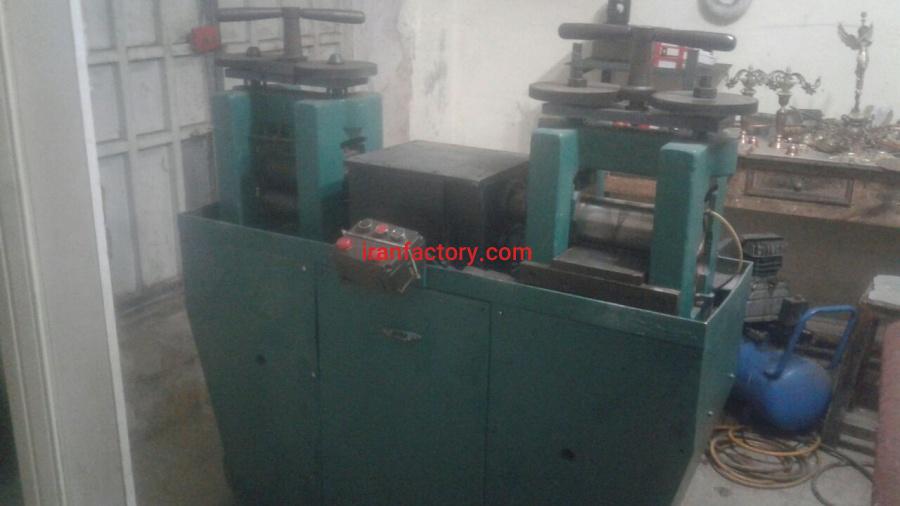 دستگاه نورد نقره طلا مس دو طرفه1