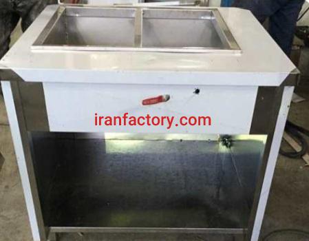 تولید دستگاه کانتر گرم دو لگن شرکت استیل پخت در تهران0