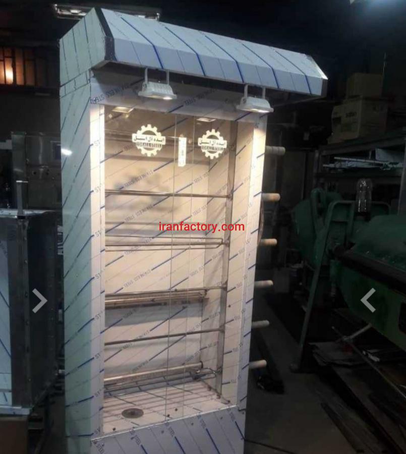 تولید دستگاه مرغ بریانی شش سیخ فست فود شرکت استیل پخت در تهران0