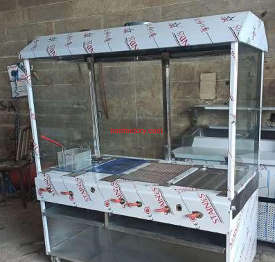 تولید دستگاه فر ساندویچ سنگ چدنی دار شرکت استیل پخت در تهران0