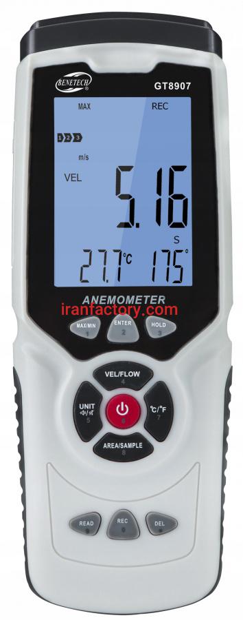 فروش بادسنج پراب تلسکوپی بنتک GT8907 فلومتر در تهران1