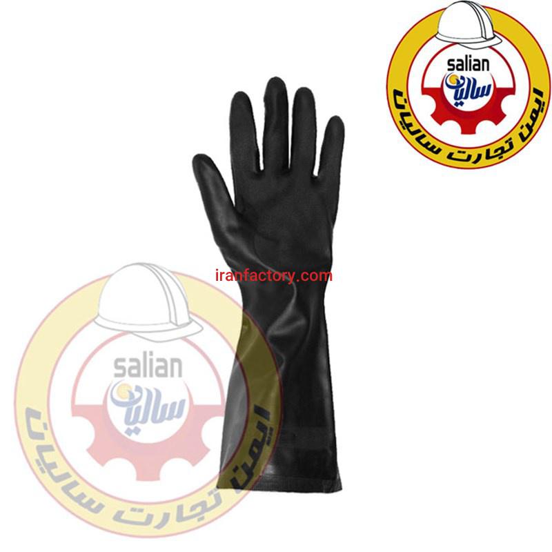 دستکش نیتریل ماپا ساق بلند مدل ۴۵۰0