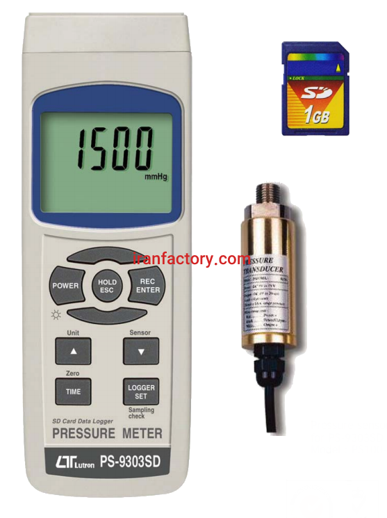 فروش فشارسنج دیجیتالی با قابلیت اتصال کارت حافظه PS9303SD لوترون در تهران0