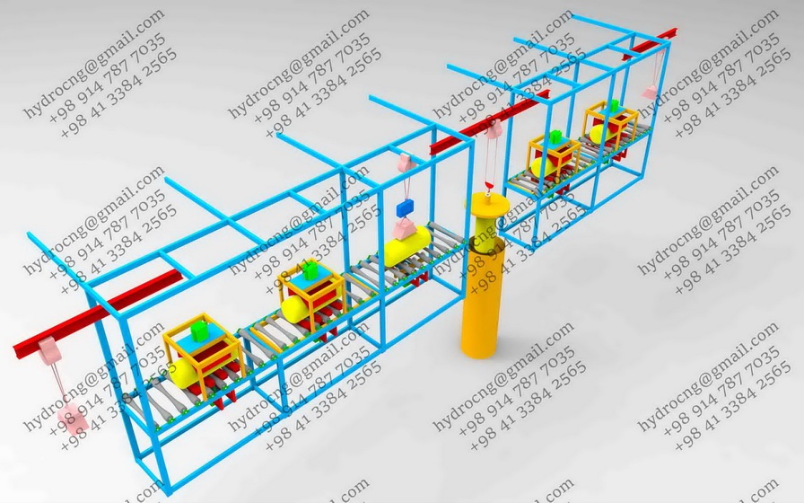 دستگاه تست هیدرواستاتیک مخازن CNG خودرویی0