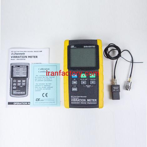فروش لرزش سنج 4 کاناله دارای کارت حافظه لوترون BVB8207SD در تهران0