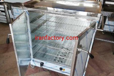 تولید دستگاه ترولی گرمخانه دار شرکت استیل پخت در تهران0