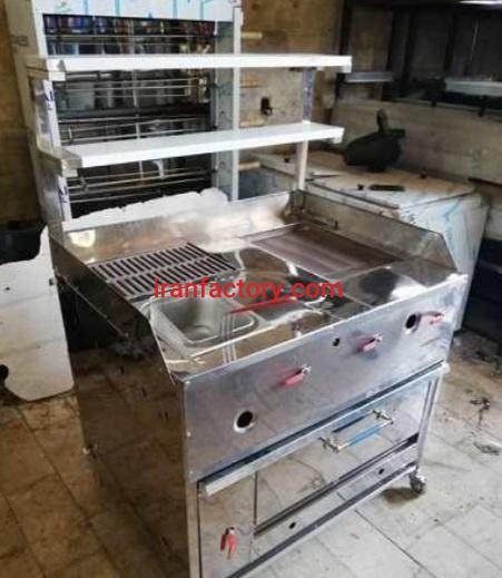 تولید دستگاه فر ساندویچی چهار کاره متحرک شرکت استیل پخت در تهران0