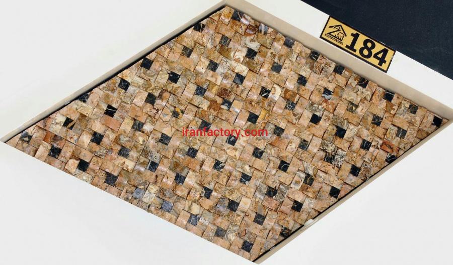 سنگ آنتیک حصیری گردوئی مشکی آنتیک سنگ خشتی0