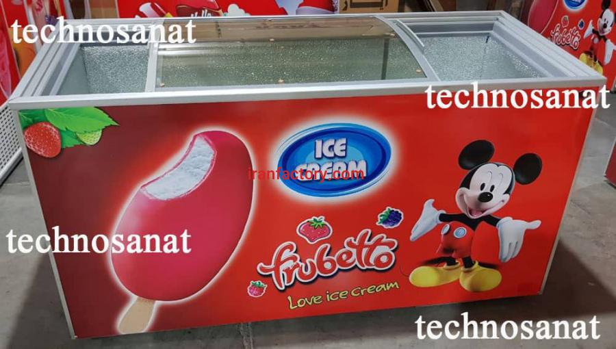 فریزر صندوقی درب شیشه ای تکنوصنعت0