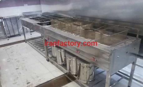 تولید دستگاه سرخ کن رستورانی بزرگ شرکت استیل پخت در تهران0