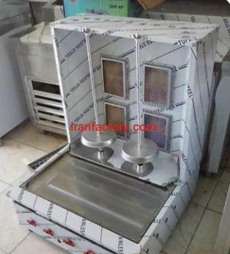 تولید دستگاه پخت دونر کباب رومیزی دو سیخ شرکت استیل پخت در تهران0