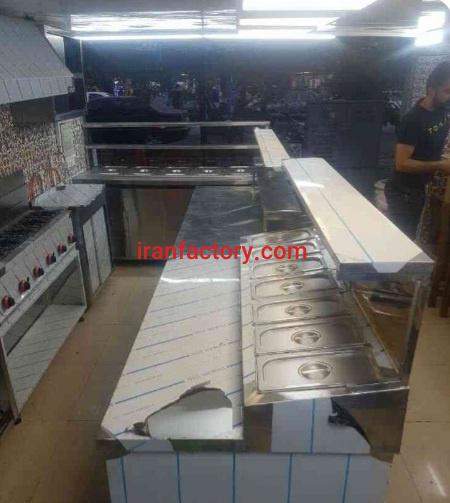 تولید دستگاه یخچال تاپینگ سرد ده لگن سلف سرویس شرکت استیل پخت در تهران0