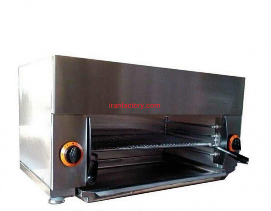 تولید کباب پز تابشی رومیزی سالاماندر شرکت استیل پخت در تهران0