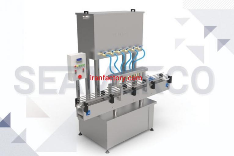 تولید دستگاه پرکن مایعات ۶ نازله اتوماتیک شرکت صنعتی سیمرکو در تهران0