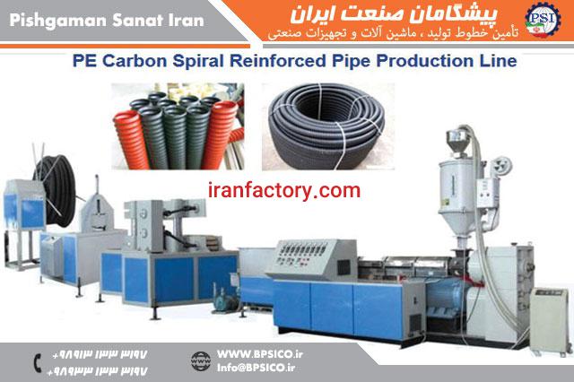 خط تولید لوله مارپیجی تقویت شده PE پیشگامان صنعت0