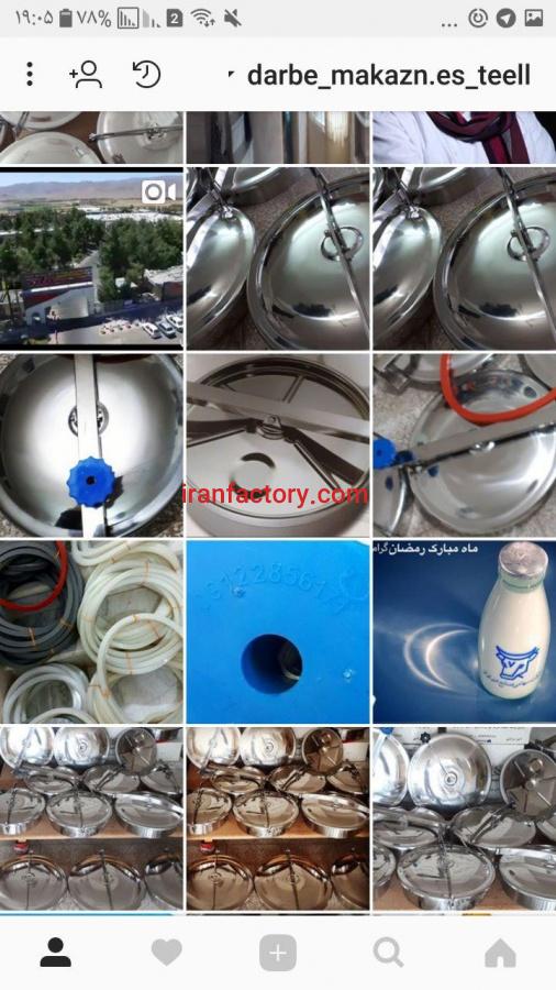 فروش مخازن استیل مخصوص لبنیات0