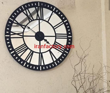 تولید ساعت دیواری چوبی ایینه ای1