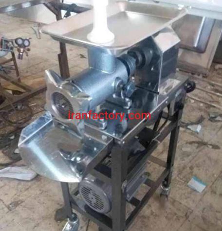 تولید دستگاه چرخ گوشت تسمه ای صنعتی شرکت استیل پخت در تهران0