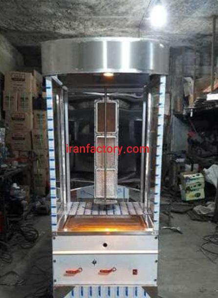تولید دستگاه پخت کباب دونر تک سیخ ایستاده شرکت استیل پخت در تهران0