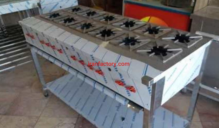 تولید اجاق پخت کته دوازده شعله شرکت استیل پخت در تهران0