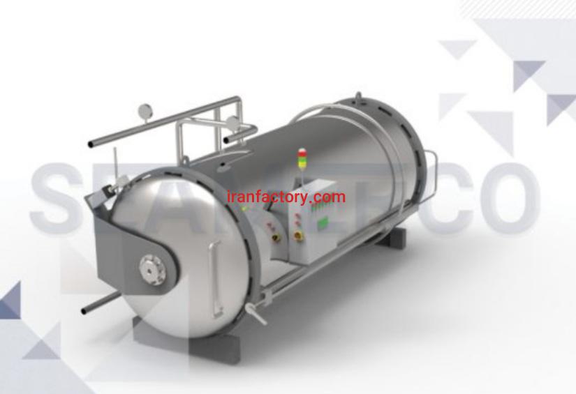 تولید دستگاه اتوکلاو تمام‌اتوماتیک کنسروسازی شرکت صنعتی سیمرکو در تهران0