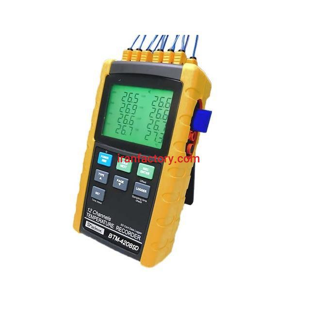 ترمومتر12 کاناله دارای کارت حافظه لوترون BTM4208SD1