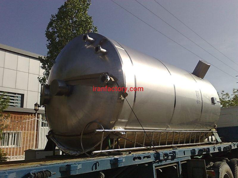 تانکر استیل دوجداره حمل شیر0